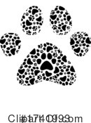 Paw Print Clipart #1741993 by Hit Toon