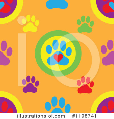 Pawprints Clipart #1198741 by Maria Bell