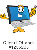 Pc Computer Mascot Clipart #1235236 by Mascot Junction