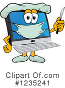 Pc Computer Mascot Clipart #1235241 by Mascot Junction