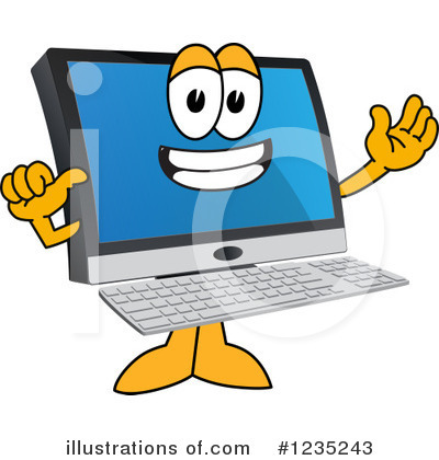 Computer Clipart #1235243 by Mascot Junction