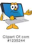 Pc Computer Mascot Clipart #1235244 by Mascot Junction