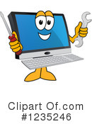 Pc Computer Mascot Clipart #1235246 by Mascot Junction
