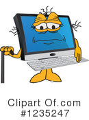 Pc Computer Mascot Clipart #1235247 by Mascot Junction