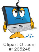 Pc Computer Mascot Clipart #1235248 by Mascot Junction
