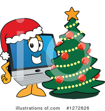 Royalty-Free (RF) Pc Computer Mascot Clipart Illustration by Mascot Junction - Stock Sample #1272626