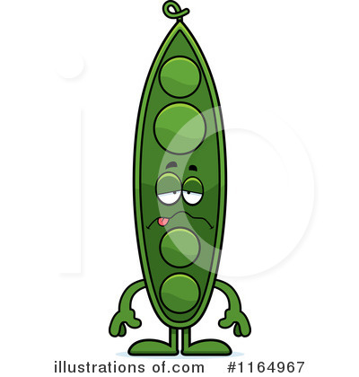 Royalty-Free (RF) Pea Pod Clipart Illustration by Cory Thoman - Stock Sample #1164967