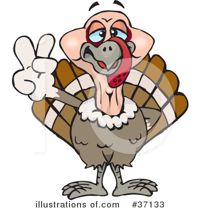 Turkey Bird Clipart #37133 by Dennis Holmes Designs