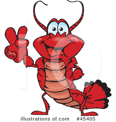 Lobster Clipart #45405 by Dennis Holmes Designs