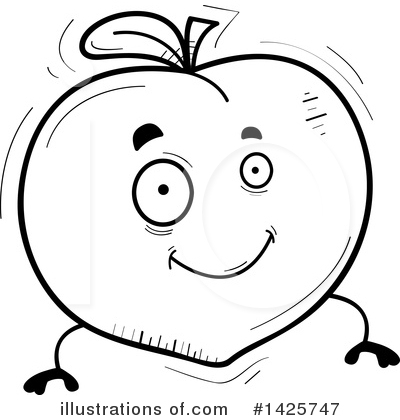 Royalty-Free (RF) Peach Clipart Illustration by Cory Thoman - Stock Sample #1425747