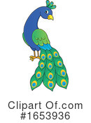 Peacock Clipart #1653936 by visekart