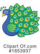 Peacock Clipart #1653937 by visekart