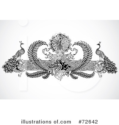 Royalty-Free (RF) Peacock Clipart Illustration by BestVector - Stock Sample #72642