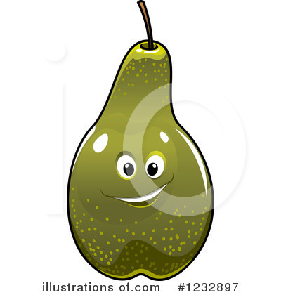 Royalty-Free (RF) Pear Clipart Illustration by Vector Tradition SM - Stock Sample #1232897