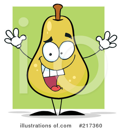 Royalty-Free (RF) Pear Clipart Illustration by Hit Toon - Stock Sample #217360
