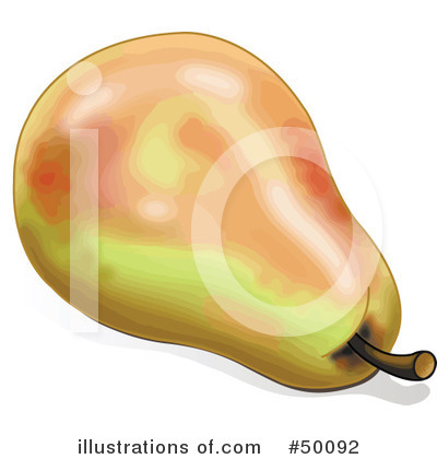 Royalty-Free (RF) Pear Clipart Illustration by Pushkin - Stock Sample #50092