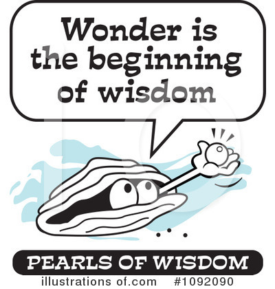 Royalty-Free (RF) Pearl Of Wisdom Clipart Illustration by Johnny Sajem - Stock Sample #1092090