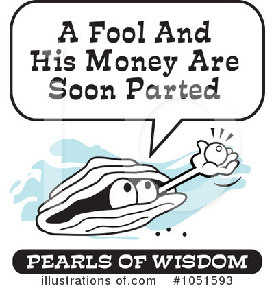 Royalty-Free (RF) Pearls Of Wisdom Clipart Illustration by Johnny Sajem - Stock Sample #1051593