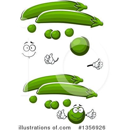 Royalty-Free (RF) Peas Clipart Illustration by Vector Tradition SM - Stock Sample #1356926