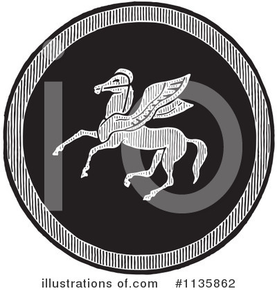Royalty-Free (RF) Pegasus Clipart Illustration by Picsburg - Stock Sample #1135862