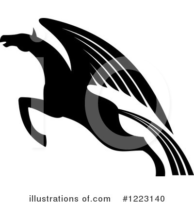 Royalty-Free (RF) Pegasus Clipart Illustration by Vector Tradition SM - Stock Sample #1223140