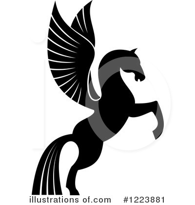 Royalty-Free (RF) Pegasus Clipart Illustration by Vector Tradition SM - Stock Sample #1223881