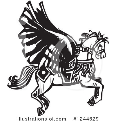 Royalty-Free (RF) Pegasus Clipart Illustration by xunantunich - Stock Sample #1244629