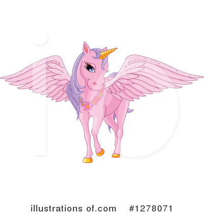 Winged Horse Clipart #1278071 by Pushkin