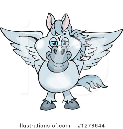 Royalty-Free (RF) Pegasus Clipart Illustration by Dennis Holmes Designs - Stock Sample #1278644