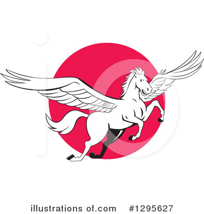 Winged Horse Clipart #1295627 by patrimonio