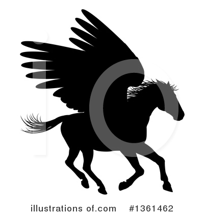 Winged Horse Clipart #1361462 by AtStockIllustration