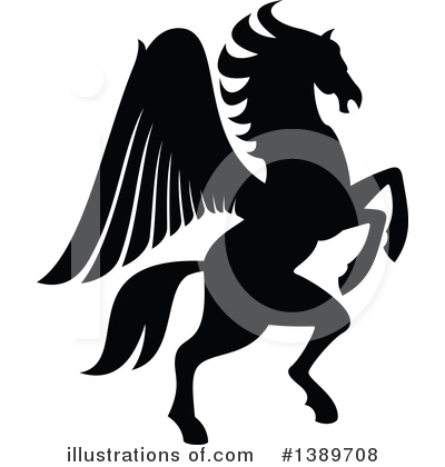 Royalty-Free (RF) Pegasus Clipart Illustration by Vector Tradition SM - Stock Sample #1389708