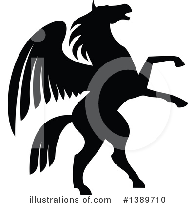 Royalty-Free (RF) Pegasus Clipart Illustration by Vector Tradition SM - Stock Sample #1389710