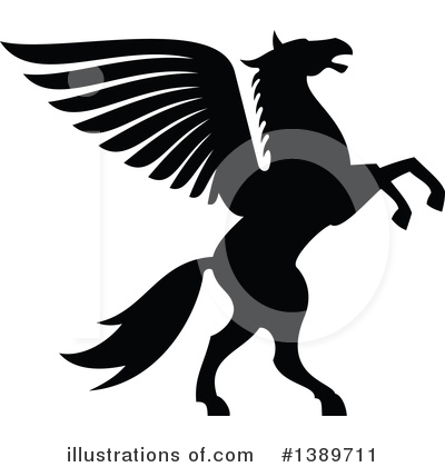 Royalty-Free (RF) Pegasus Clipart Illustration by Vector Tradition SM - Stock Sample #1389711
