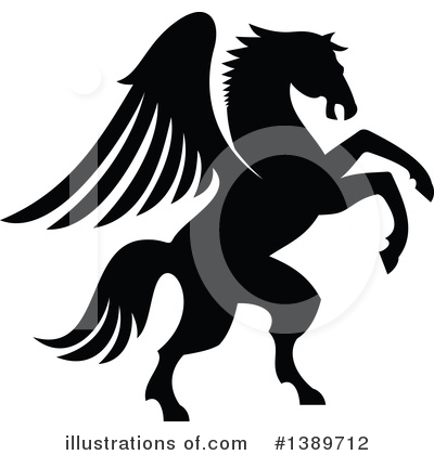Royalty-Free (RF) Pegasus Clipart Illustration by Vector Tradition SM - Stock Sample #1389712