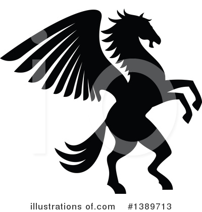 Royalty-Free (RF) Pegasus Clipart Illustration by Vector Tradition SM - Stock Sample #1389713