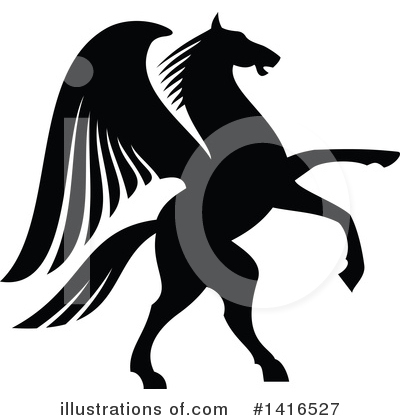 Royalty-Free (RF) Pegasus Clipart Illustration by Vector Tradition SM - Stock Sample #1416527
