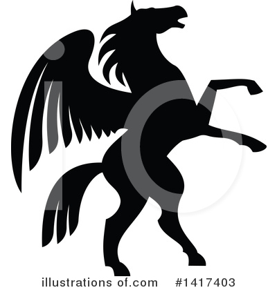 Royalty-Free (RF) Pegasus Clipart Illustration by Vector Tradition SM - Stock Sample #1417403