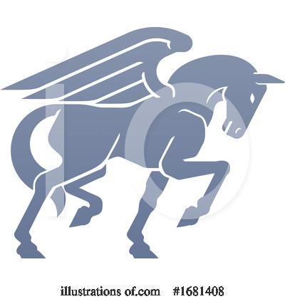 Winged Horse Clipart #1681408 by AtStockIllustration