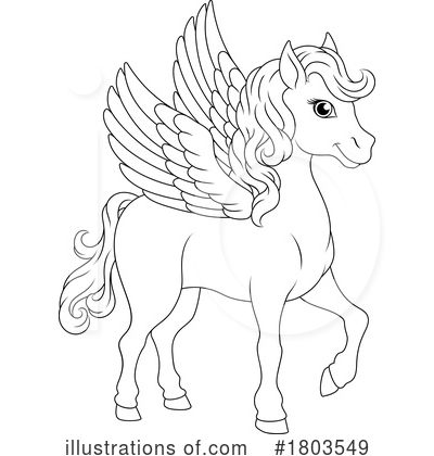 Royalty-Free (RF) Pegasus Clipart Illustration by AtStockIllustration - Stock Sample #1803549