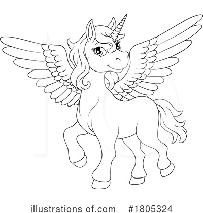 Royalty-Free (RF) Pegasus Clipart Illustration by AtStockIllustration - Stock Sample #1805324