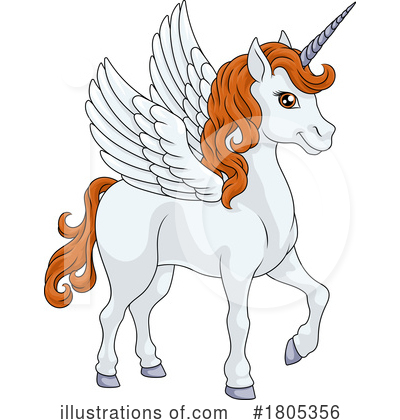 Royalty-Free (RF) Pegasus Clipart Illustration by AtStockIllustration - Stock Sample #1805356
