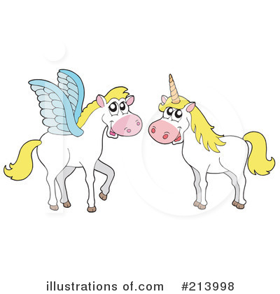 Royalty-Free (RF) Pegasus Clipart Illustration by visekart - Stock Sample #213998