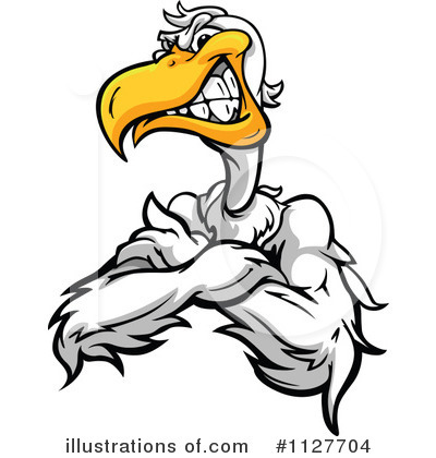 Royalty-Free (RF) Pelican Clipart Illustration by Chromaco - Stock Sample #1127704