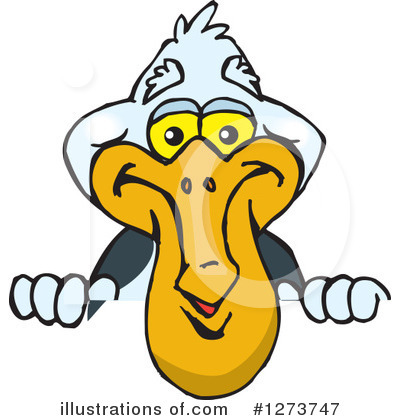 Pelican Clipart #1273747 by Dennis Holmes Designs