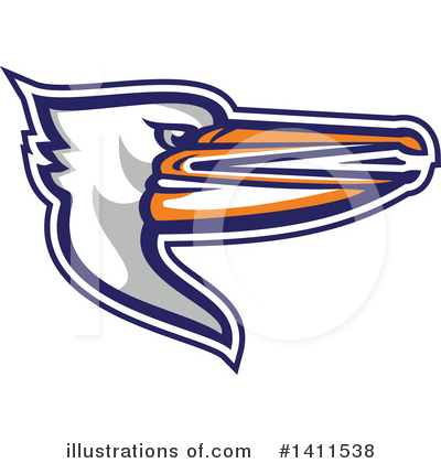 Pelican Clipart #1411538 by patrimonio