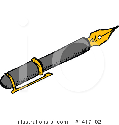 Pen Clipart #1417102 by Vector Tradition SM