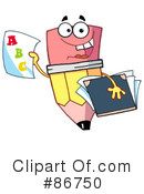 Pencil Character Clipart #86750 by Hit Toon