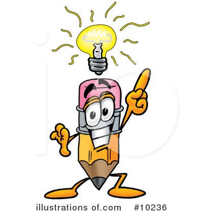 Light Bulb Clipart #10236 by Mascot Junction