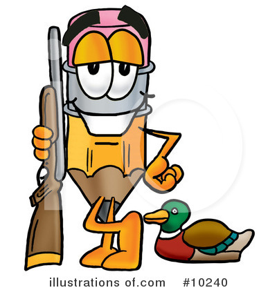 Royalty-Free (RF) Pencil Clipart Illustration by Mascot Junction - Stock Sample #10240